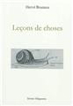 LEÇONS DE CHOSES  