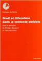 DROIT ET LITTÉRATURE CONTEXTE SUÉDOIS DROIT ET LITTÉRATURE CONTEXTE SUÉDOIS