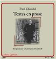 TEXTES EN PROSE / 1 CD  