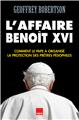 L'AFFAIRE BENOIT XVI  