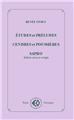 ÉTUDES PRÉLUDES, CENDRES ET POUSSIÈRES SAPHO ÉTUDES PRÉLUDES, CENDRES ET POUSSIÈRES SAPHO