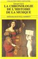 LA CHRONOLOGIE DE L'HISTOIRE DE LA MUSIQUE LA CHRONOLOGIE DE L'HISTOIRE DE LA MUSIQUE