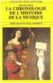 LA CHRONOLOGIE DE L'HISTOIRE DE LA MUSIQUE  