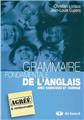 GRAMMAIRE FONDAMENTALE DE L'ANGLAIS  