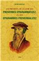 LES PRÉMICES, OU LE LIVRE DES PROVERBES EPIGRAMATIZEZ LES PRÉMICES, OU LE LIVRE DES PROVERBES EPIGRAMATIZEZ