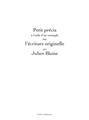 PETIT PRECIS A L´AIDE D´UN EXEMPLE SUR L ECRITURE ORIGINELLE PETIT PRECIS A L´AIDE D´UN EXEMPLE SUR L ECRITURE ORIGINELLE
