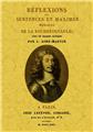 RÉFLEXIONS OU SENTENCES ET MAXIMES MORALES DE LA ROCHEFOUCAULD  