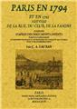 PARIS EN 1794 ET EN 1795 : HISTOIRE DE LA RUE, DU CLUB, DE LA FAMINE  