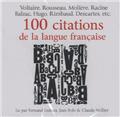 100 CITATIONS DE LA LANGUE FRANÇAISE  