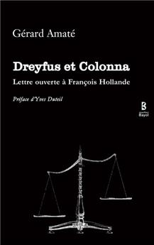 DREYFUS ET COLONNA LETTRE OUVERTE À FRANÇOIS HOLLANDE