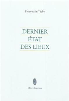 DERNIER ÉTAT DES LIEUX