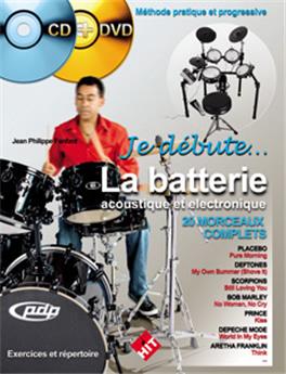 JE DÉBUTE LA BATTERIE CD ET DVD