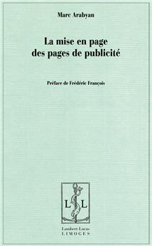 LA MISE EN PAGE DES PAGES DE PUBLICITÉ