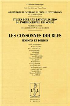 LES CONSONNES DOUBLES FÉMININS ET DÉRIVÉS