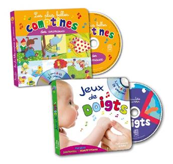 LOT 2 LIVRES-CD'ANIMAUX + JEUX DE DOIGTS