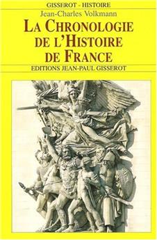 LA CHRONOLOGIE DE L'HISTOIRE DE France