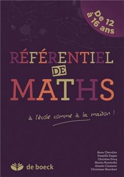 RÉFÉRENTIEL DE MATHS