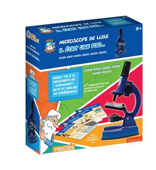 COFFRET MICROSCOPE ZOOM 100 À 1200 - 66 ACCESSOIRES + 40 EXPÉRIENCES