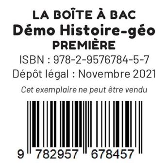 DÉMO KIT´BAC D´HISTOIRE-GÉOGRAPHIE PREMIÈRE.