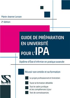 GUIDE DE PRÉPARATION EN UNIVERSITÉ POUR L´IPA - 2023