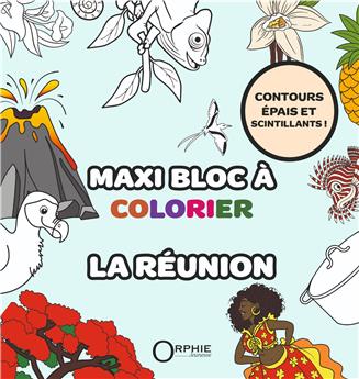 MAXI BLOC À COLORIER : LA RÉUNION